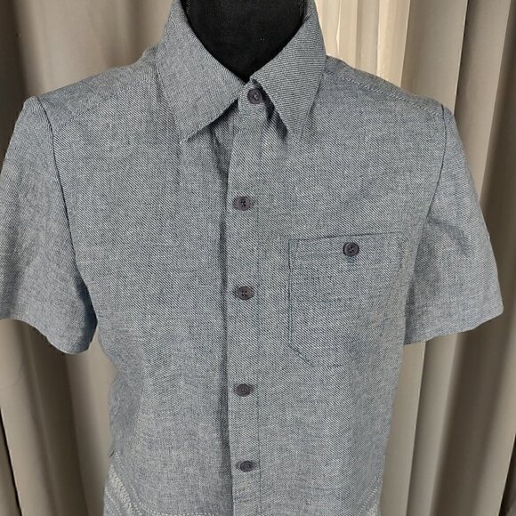 Norton McNaughton Petites Linen Cotton Blend Baby Blue 2pc Pants Suit Size PM - Picture 2 of 16